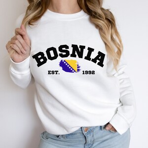 Sweatshirt, bosnia herzegovina, flag, Bosnia hoodie, hoodie, bosnia shirt,Sarajevo, gift , Sarajevo, Bosna, bosnian sweater, bosnian flag