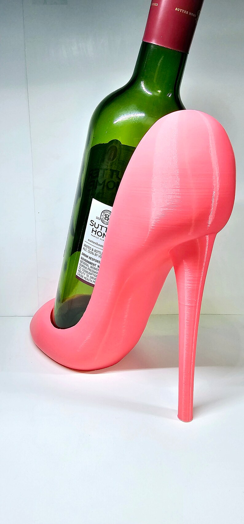 Wine Bottle Holder Gift for Her, Countertop Wine Rack, Freestanding