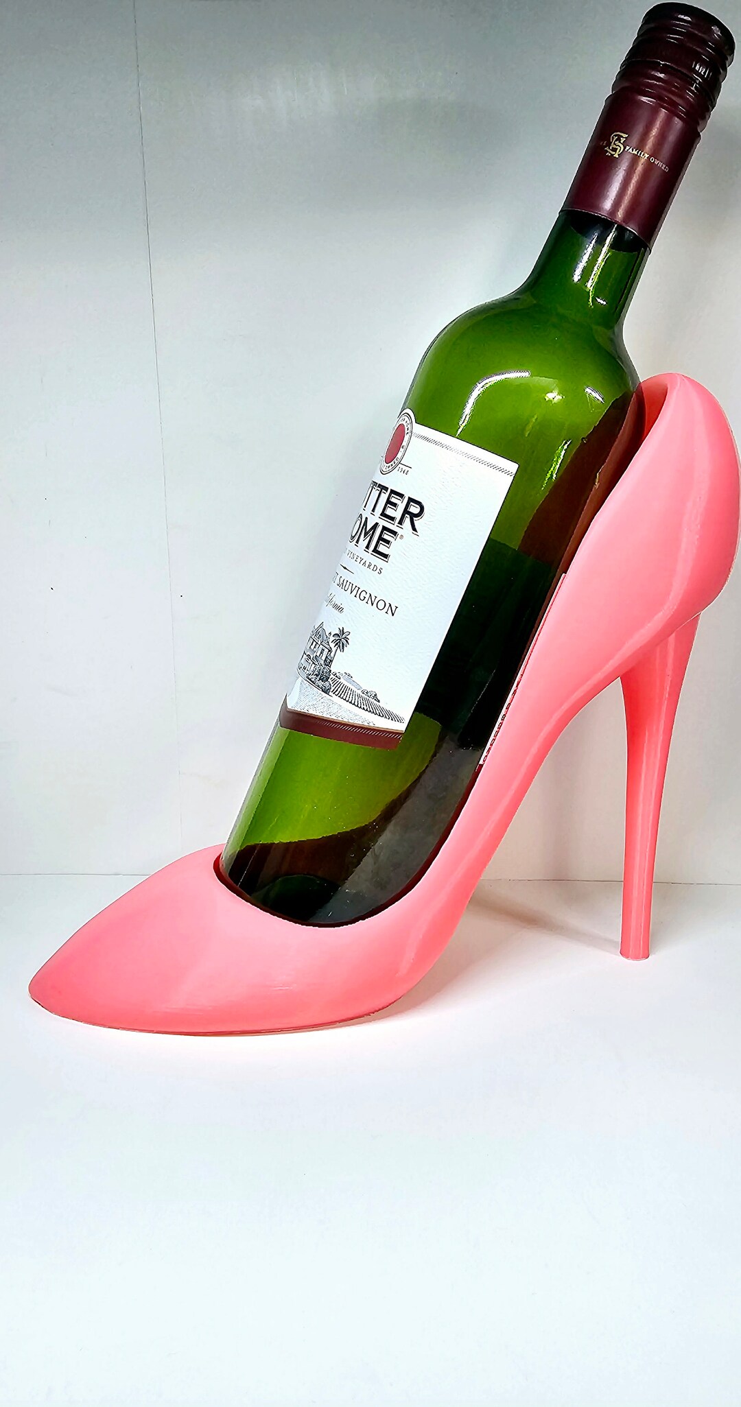 Wine Bottle Holder Gift for Her, Countertop Wine Rack, Freestanding