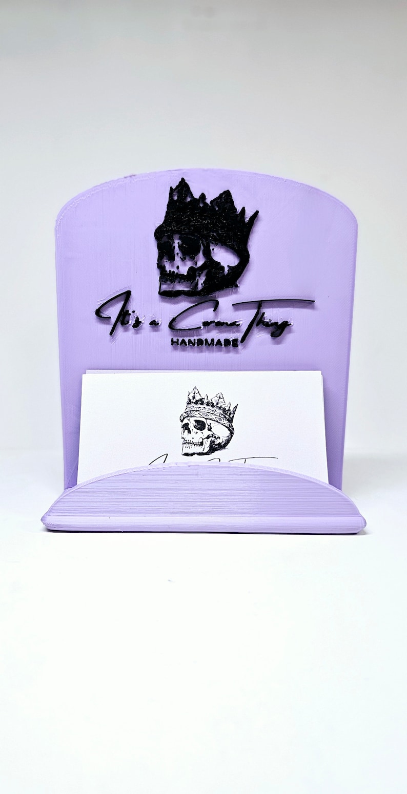 Personalized Business Card Holder, Business Card Holder for Desk, Card