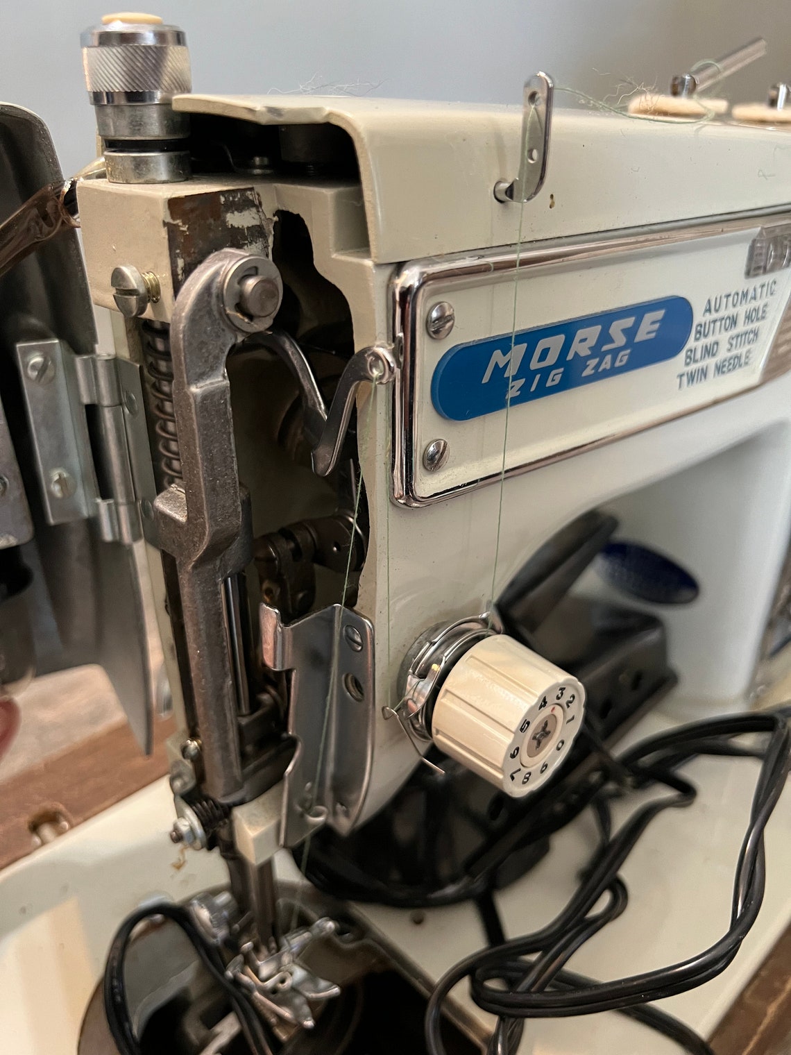 Morse 4300 Zig Zag Sewing Machine Heavy Duty Made in Japan Vintage W ...