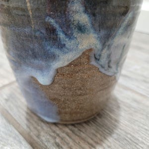Studio Art Pottery Vase Hand Thrown Drip Glaze Artist Signed - Etsy