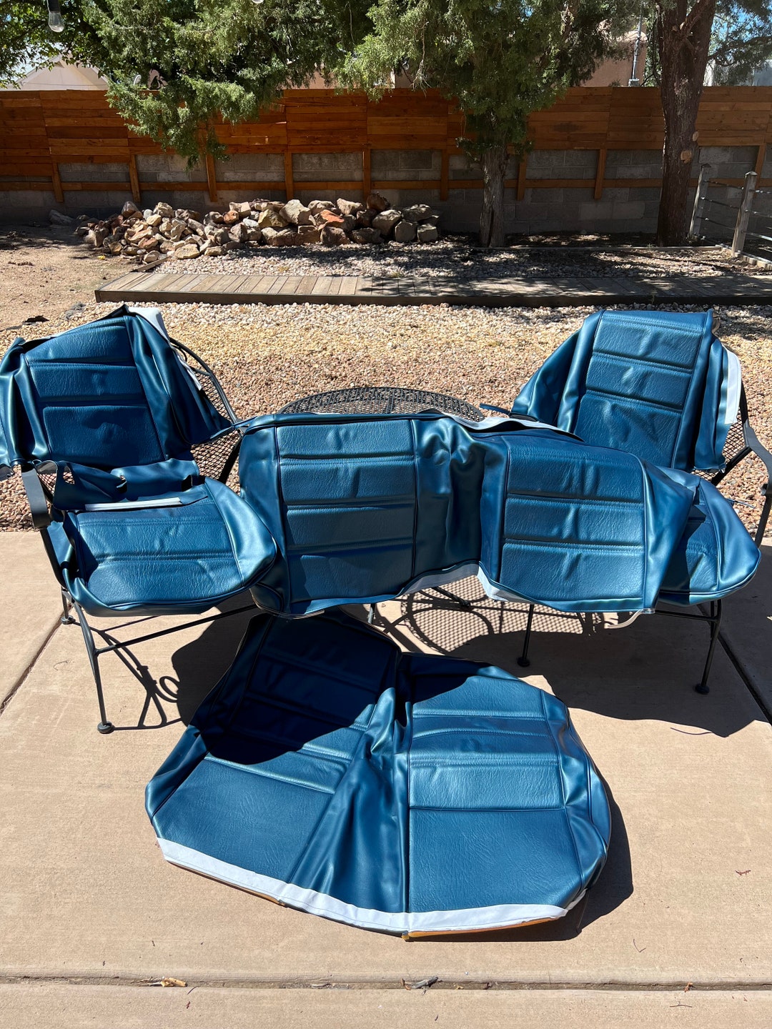 Ford Mustang 71-73 TMI Bucket Seats Front and Back Bench Complete Set ...