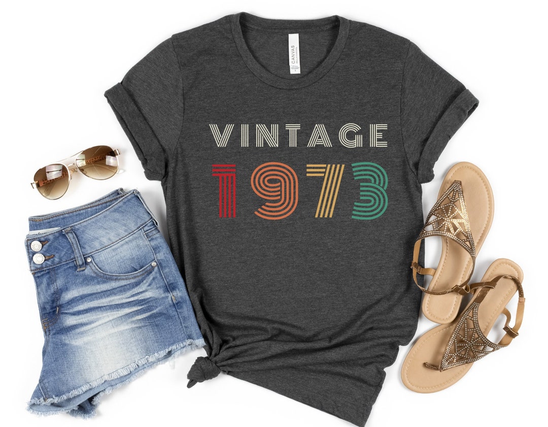 Vintage 1973 Shirt Shirt 1973 Tshirt Woman Vintage 1973 - Etsy