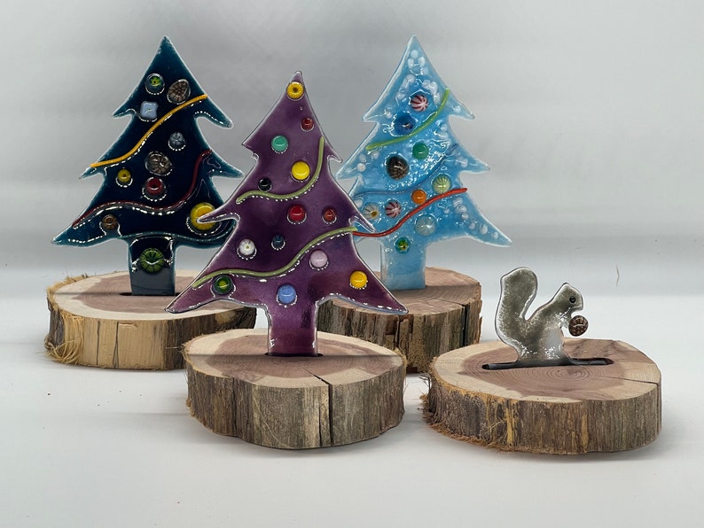 Fused Glass Christmas Trees Etsy