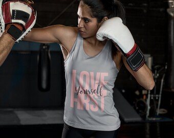 Love Yourself First - Women's Ideal Racerback Tank