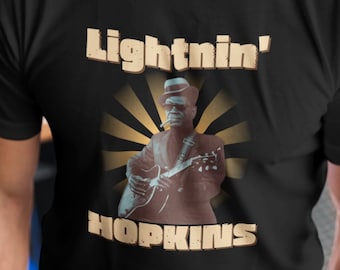 Lightnin' Hopkins T-shirt, Inspired by Japanese Import Vinyl Art