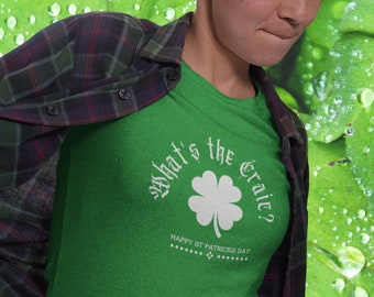 What's the Craic?  Happy St Patrick's Day - Funny St Patrick's Day T Shirt - Unisex Cotton Tee