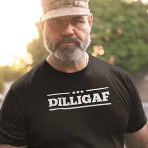 DILLIGAF Funny Military Slang T Shirt - Unisex Cotton Tee