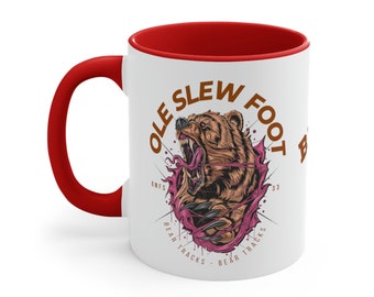 Old Slew Foot - Bear Tracks - BMFS - 33 - Accent Coffee Mug, 11oz
