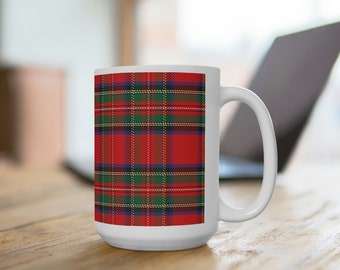 Royal Stewart Plaid - Ceramic Mug 15oz