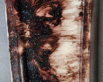 Handmade Resin Coffin Tray – Gothic Elegance Meets Functional Art