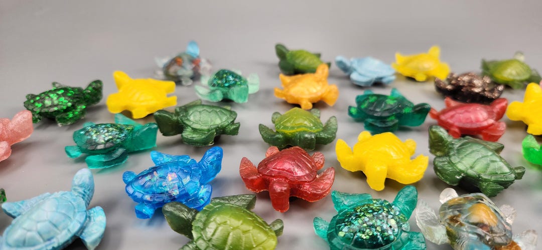 Turtle Races With Magnets Mystery Handmade Resin Turtle Magnets - Etsy