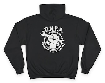 DNFA Champion Hoodie: Mechanic Gift, Automotive Apparel