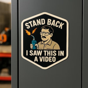 Imán troquelado para garaje, ideal para caja de herramientas, inspirado en Snap-On Tools. Regalo único para entusiastas de los coches. Decoración para garaje, imanes para nevera y para la cueva del hombre.