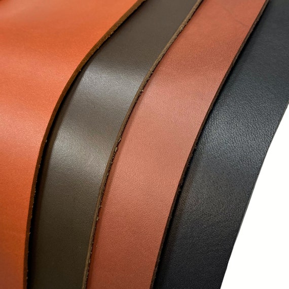 Pflanzlich gegerbtes Leder, Dickleder 2,1-2,3 echtes italienisches Rindsleder, Lederzuschnitt A4/3/2 Lederstücke cognac,schwarz,braun,grün