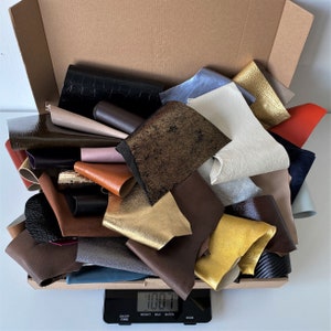 Leather scraps colorful leather pieces, genuine leather soft nappa leather Italian lamb leather in different colors for crafting