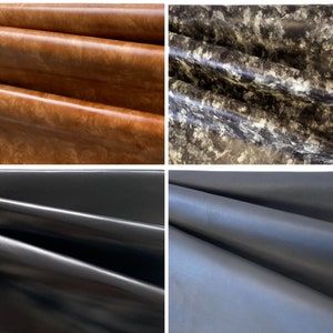 Leather Cowhide Leather Sheets Genuine Leather Cutting A5/A4/A3 Nappa Leather Pieces Italian Leather Skins for DIY black, brown, gray