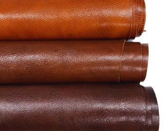 Vegetable tanned cowhide brown | Thick leather 2.1-2.3 mm leather cutting A5/A4/A3 | Vegetable leather sold by the meter for leather crafts