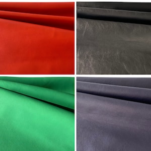 Leather cowhide sheets genuine leather nappa leather pieces, leather cutting A5/A4/A3 hobby leather sheets black, red, purple, green