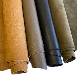 Pelle pezzi di pelle di vacchetta vera pelle pelle pelle nappa italiana fogli di pelle da taglio in pelle A2/3/4 marrone, nero, verde, caramello