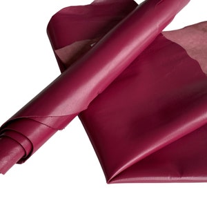 Cuir Nappa feuilles de peau A2/3/4 cuir véritable italien coupe cuir d'agneau, cuir lisse pièce de cuir rouge, gris, bleu, cuir artisanal rose pink