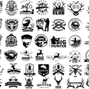 MÁS DE 40 DISEÑOS, 120 ARCHIVOS, Paquete SVG de caza, Papá de caza Svg, Caza de ciervos Svg, Caza y pesca Svg, Caza de ciervos retro Svg