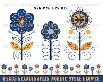 Hygge Home Clipart, Scandinavian Clipart, Scandinavian SVG File, Nordic folk art SVG