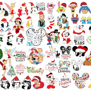 Mega Disney Christmas Svg Bundle, Christmas Bundle Svg, Merry Christmas , Holiday Bundle , Christmas Squad Svg, Christmas Friends Svg