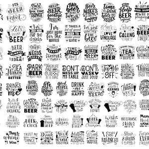 Bier SVG GROTE bundel, grappige alcohol SVG bundel, bier citaten SVG ontwerpen, bierglas SVG, bier mok SVG, bier mok clipart bier logo SVG
