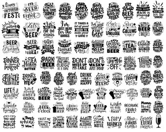 Beer Svg BIG Bundle, Funny alcohol svg bundle, Beer Quotes SVG Designs, Beer Glass SVG, Beer Mug Svg,  Beer Mug Clipart Beer Logo Svg