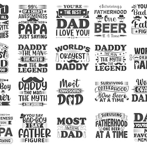 Dad SVG, Father Svg,  Best Dad Svg, World&#39;s Most Awesome Dad Svg,  Father&#39;s Day SVG, dad cut file, dad outline, cricut silhouette svg