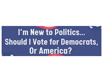 Republican Bumper Magnet: Anti-Democrat, Anti-Liberal - Conservative Gift