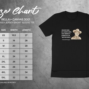 Ronald Reagan Quote Tee, Unisex Jersey Short Sleeve, Political Graphic T-Shirt, Patriotic Shirt, American Strength in We The People