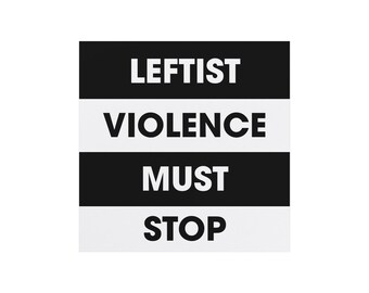 Conservative Magnet: Leftist Violence Must Stop, Charlie Kirk, Republican Magnet