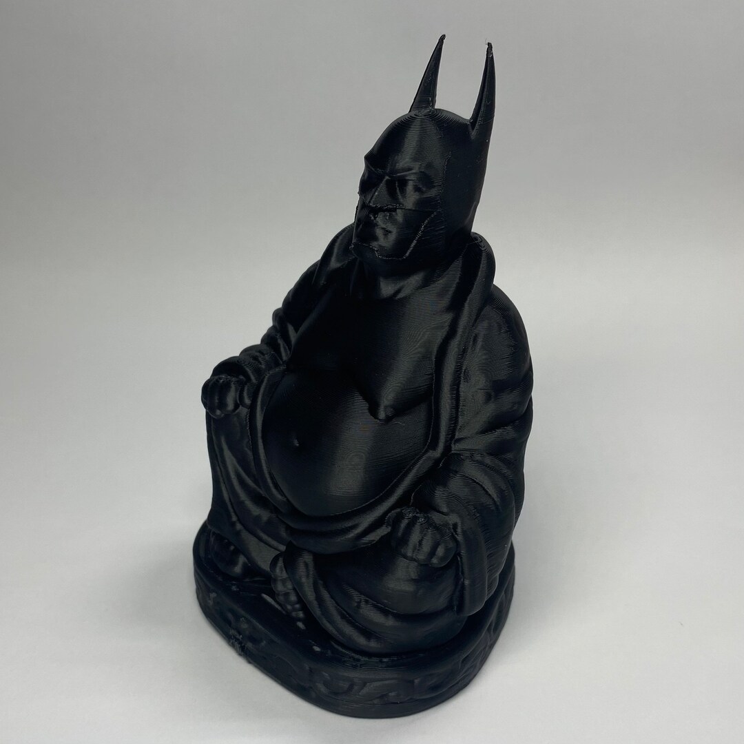 Batman Buddha Figure Black 3D Printed Handmade - Etsy