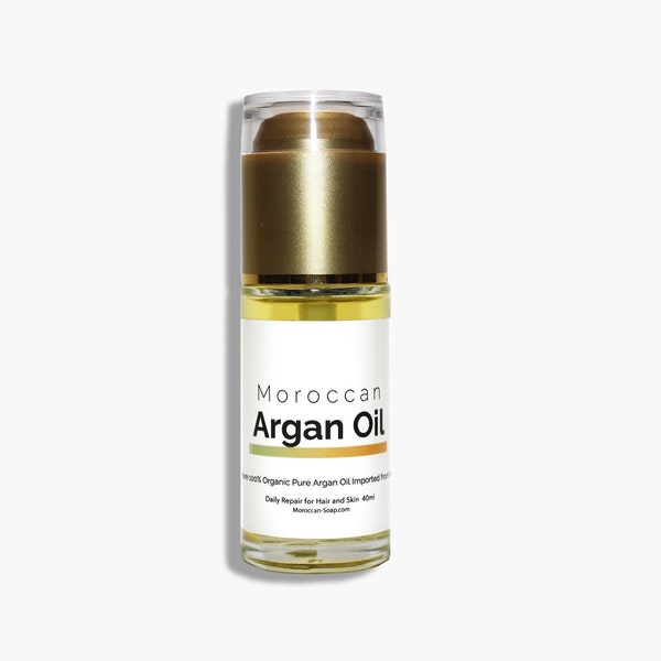 Hair and Skin Argan Oil Serum 40ml - Handmade and High Quality - Imported from Morocco