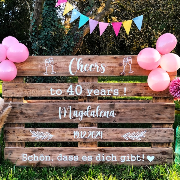 40 geburtstag schilder Etsy.de