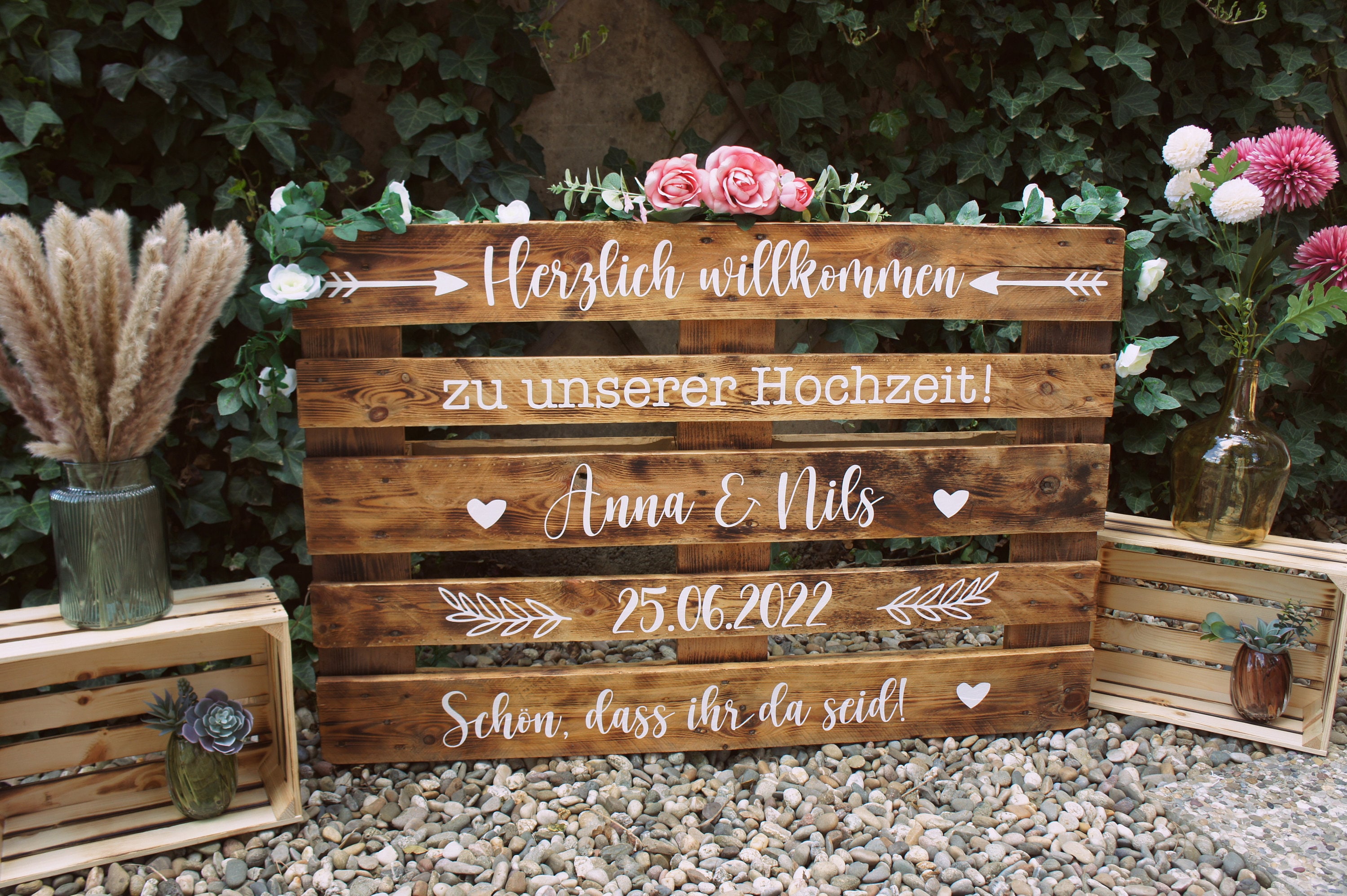 Pallet Wedding Palette Wedding Sign Etsy