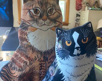 Two Cats by Nina Lyman Vases