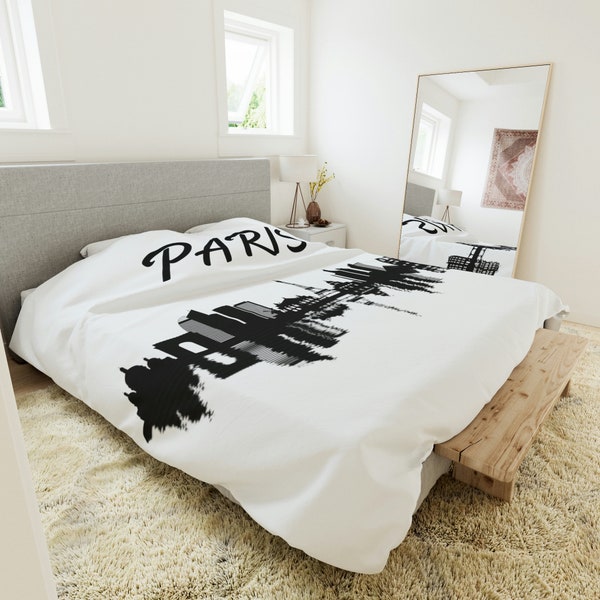 Paris Duvet Cover Etsy