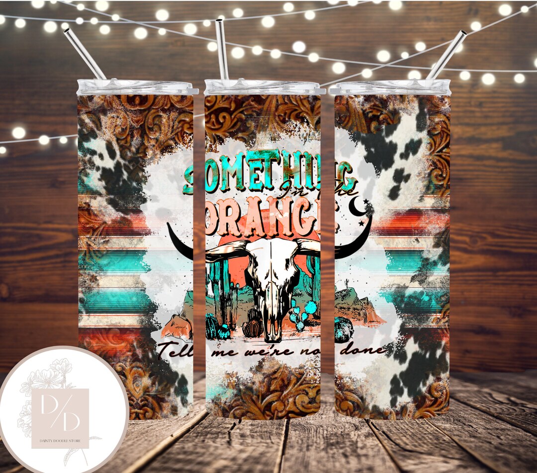 Something in the Orange Tumbler Wrap, Zach Bryan 20 Oz Tumbler Wrap for
