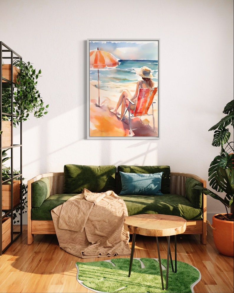 Beach Poster Set of 2 Summer Print French Coast Poster Set Etsy