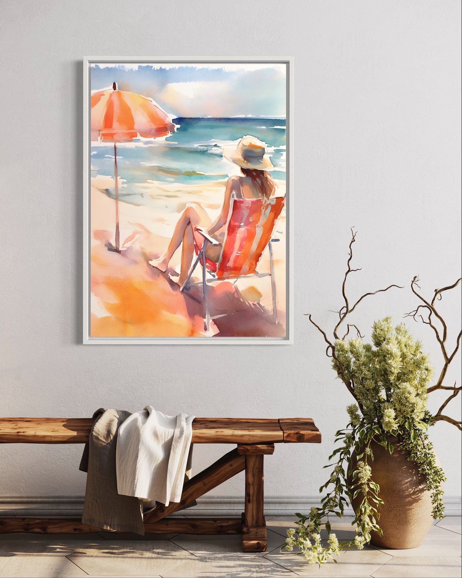 Beach Poster Set of 2 Summer Print French Coast Poster Set Etsy