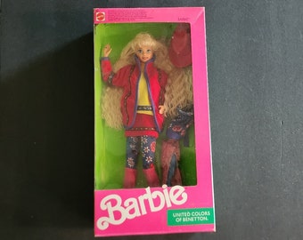 RARE 1990 Barbie - United Colors of Benetton #9407 NIB NRFB - Etsy