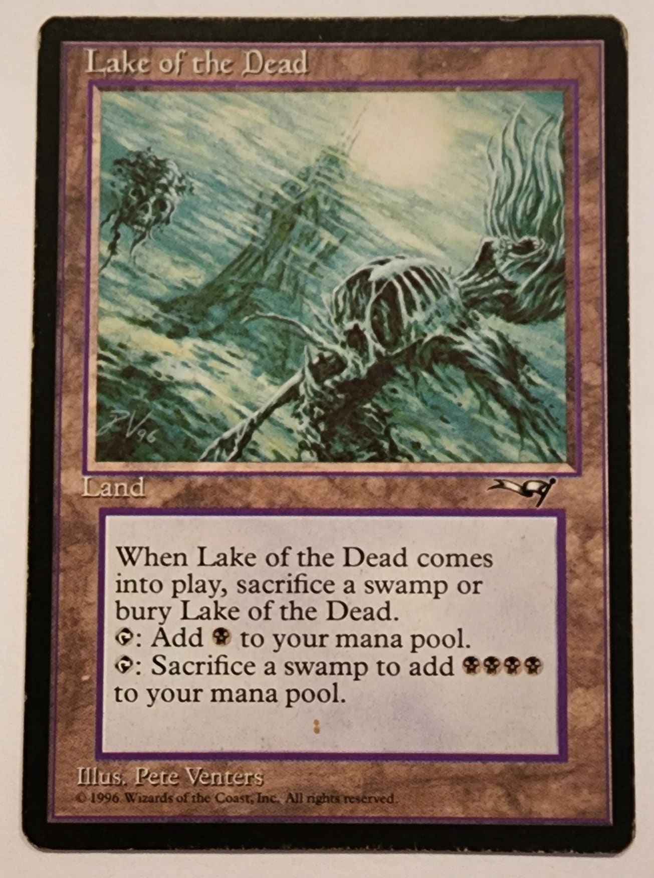 MTG／Lake of the Dead ／ Thawing Glaciers MTG✨THAWING GLACIERS✨Alliances PSA 9 MINT RARE Fetch Land