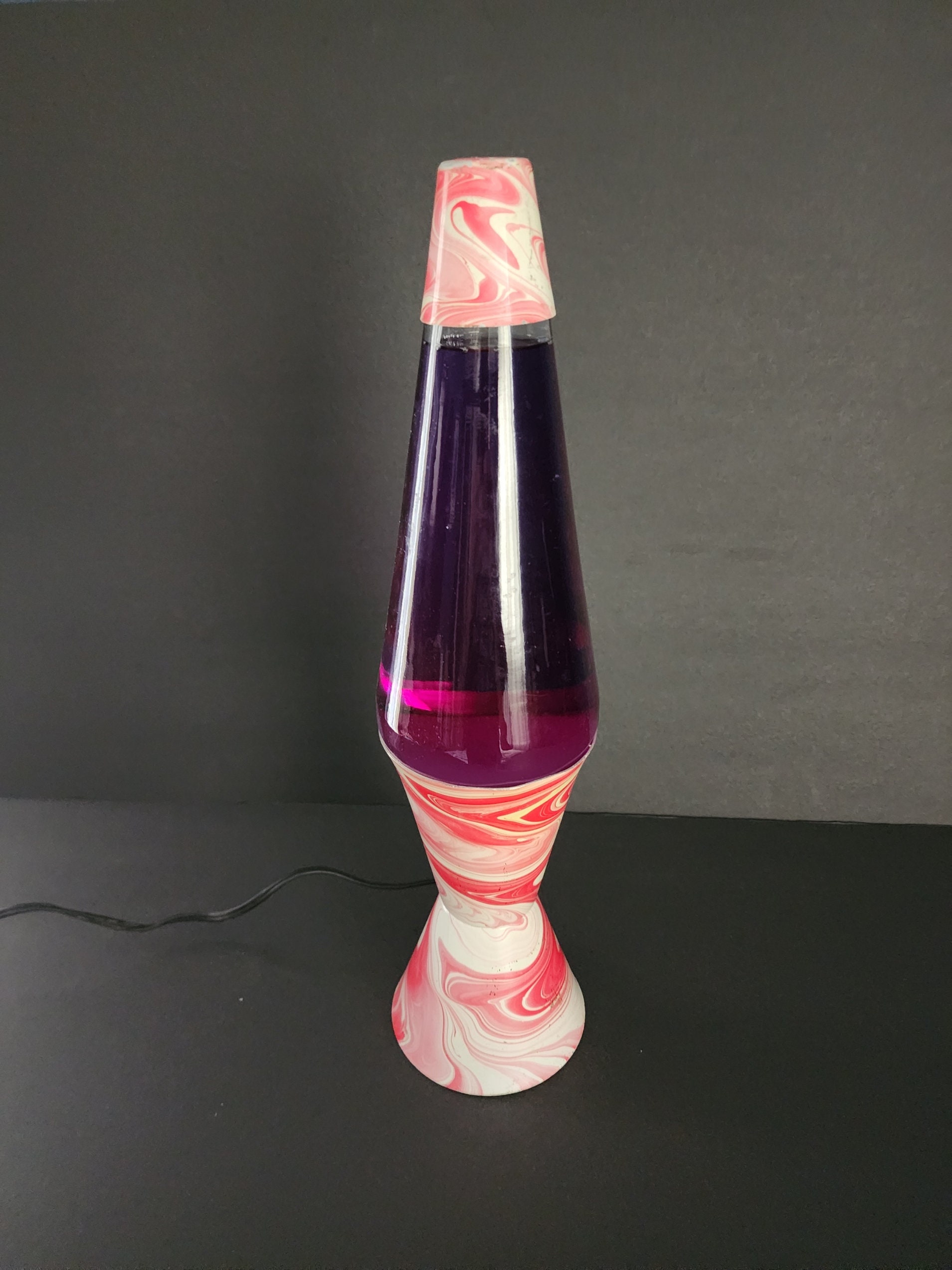 Stitch 16 inch Lava Motion Volcano Lamp, Pink Wax in Purple Liquid