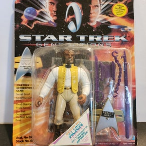 Star Trek Generations Worf In 19th Century Pirate Outfit Action Figure (PLAYMATES 1994) - NIB