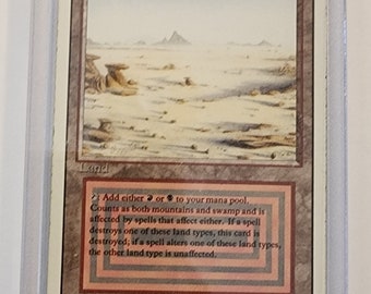 MTG - Magic the Gathering - Revised - Badlands Dual Land MTG - Magic the Gathering - Revised - Badlands Dual Land