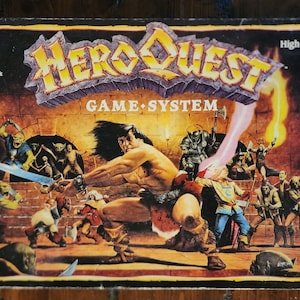 Vintage HeroQuest 1990 Board Game System Complete Milton Bradley HeroQuest 4101